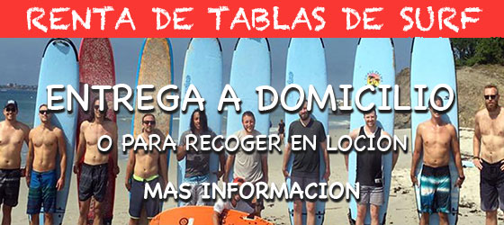 Renta de tablas de surf